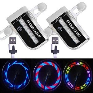 Rechargeable LED Bike Wheel Lights – 30 Patterns