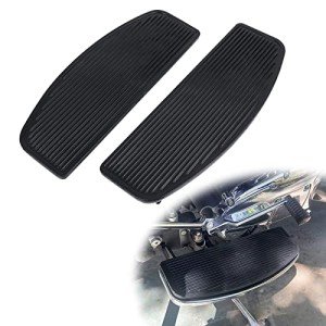 AUFER Black Motorcycle Foot Pegs for Touring Bikes
