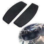 AUFER Black Motorcycle Foot Pegs for Touring Bikes