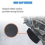 AUFER Black Motorcycle Foot Pegs for Touring Bikes