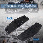 AUFER Black Motorcycle Foot Pegs for Touring Bikes