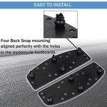 AUFER Black Motorcycle Foot Pegs for Touring Bikes