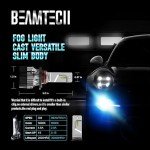 BEAMTECH 9012 Fog Light Bulbs for ATV/UTV