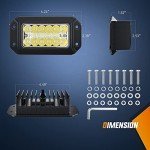 Nilight 2PCS 6-Inch LED Light Pods Combo