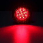 2.5" Round LED Marker Lights Set - Amber & Red