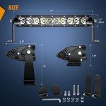 Nilight 50W 11 Inch Slim LED Light Bar