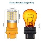 Bright Amber 3157 LED Turn Signal Bulbs - 2 Pack