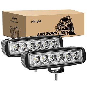 Nilight 18W 6-Inch LED Light Bar Pods