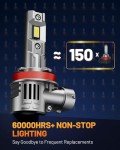 Forenner Fahren H11/H9/H8 LED Fog Light Bulbs