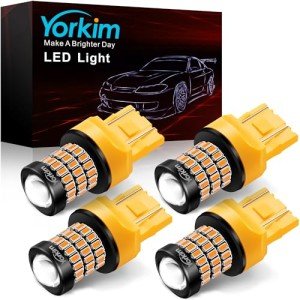 Yorkim Amber LED Bulbs for Turn Signals - 4 Pack