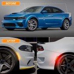 TEMSONE LED Side Marker Light Kit for Dodge Charger