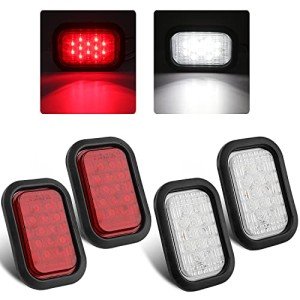 4Pcs LED Trailer Hitch Lights with Pigtails