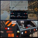 Nilight 4" White Round LED Reverse Lights - 2PCS