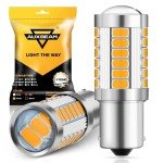 Auxbeam Super Bright Amber Turn Signal Bulbs - 2 Pack