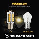 Auxbeam Super Bright Amber Turn Signal Bulbs - 2 Pack