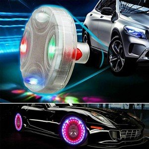 Solar Tire Wheel Lights with Motion Sensors - 4pcs