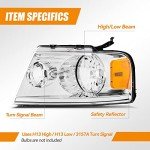 Cxdar Headlight Assembly for 2004-2008 Ford F150