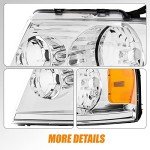 Cxdar Headlight Assembly for 2004-2008 Ford F150