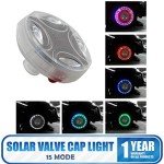 Solar Tire Wheel Lights with Motion Sensors - 4pcs