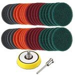 40PCS Headlight Restoration Scrub Pad Kit