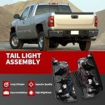 Nakkaa Red Tail Lights for Silverado 2003-2006