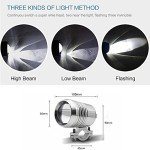 30W LED Motorcycle Headlight and Switch Set