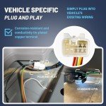 MECMO 4-Pin Trailer Wiring Harness for Subaru