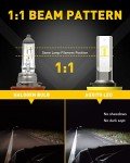 Bright LED Fog Light Bulbs - H11/H8/H16 Pair
