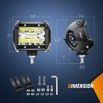 Nilight 4Pcs 4-Inch LED Pods for Off-Road Use