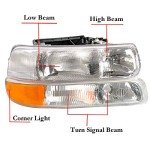 Chrome Headlight Assembly for Chevy Tahoe/Silverado