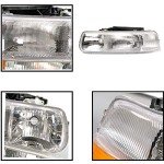 Chrome Headlight Assembly for Chevy Tahoe/Silverado