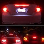 Bright Red LED Brake Light Bulbs - 4 Pack