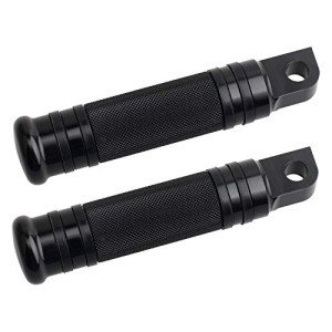 NTHREEAUTO Black CNC Billet Motorcycle Footpegs