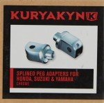 Kuryakyn Chrome Footpeg Mount Peg Adapters - Red
