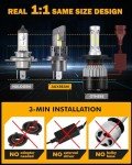 Auxbeam Q25 Series H4 Fog Lights - 20000LM