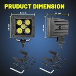 100W LED Pods - 10,000LM Offroad Spot Lights