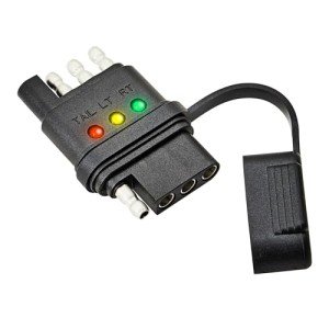 Oyviny 4-Way Flat Trailer Wiring Tester with Indicators
