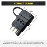 Oyviny 4-Way Flat Trailer Wiring Tester with Indicators