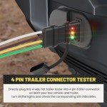 Oyviny 4-Way Flat Trailer Wiring Tester with Indicators