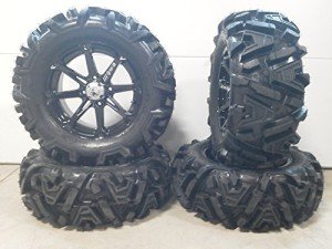 MSA Black Diesel 14" ATV Wheels & 26" Tires Bundle