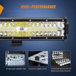 Nilight 12-Inch 300W LED Light Bar for Trucks