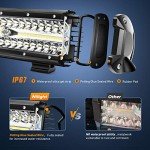 Nilight 12-Inch 300W LED Light Bar for Trucks