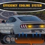 DIBMS 4x Amber LED Emergency Strobe Light Bar