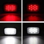 6Pcs Rectangle LED Truck Trailer Tail Lights
