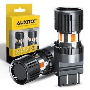 AUXITO Amber Yellow 3157 LED Bulbs - Pack of 2