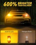 AUXITO Amber Yellow 3157 LED Bulbs - Pack of 2