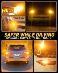 AUXITO Amber Yellow 3157 LED Bulbs - Pack of 2