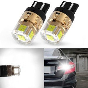 Super Bright LASFIT 7440 LED Reverse Light Bulbs
