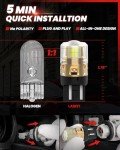 Super Bright LASFIT 7440 LED Reverse Light Bulbs