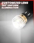 Super Bright LASFIT 7440 LED Reverse Light Bulbs